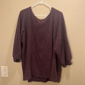 Selling a purple sweater in 2x ( PLUS SIZE ) from the brand Bydesign